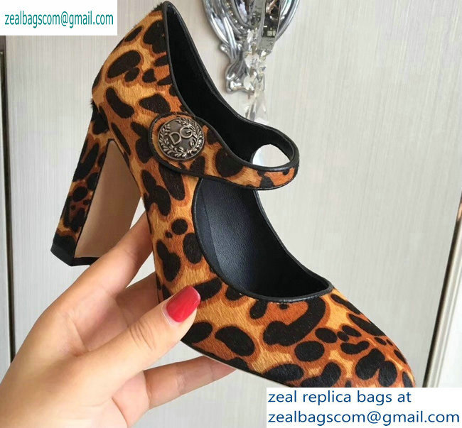 Dolce & Gabbana Leopard Print Pony Hair Pumps 01 2019 - Click Image to Close